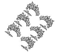 VILLCASE Autocollants Temporaires pour Yeux en Dentelle Noire 3 Paires Tissu Fin Maquillage pour Bal Masqué Cosplay et Fêtes Costumées Tatouages Temporaires pour Paupières Délicats et