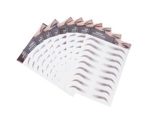 VILLCASE Autocollants Waterproof pour Sourcils 6d Effet Poils Réalistes Transfert Tatouage Temporaire, 9 Feuilles pour Maquillage Naturel et Sourcils Pleins