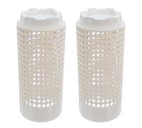 VILLCASE Bac à Compost Extérieur Composteur Silencieux 2pcs Plastique Beige Trous D'aération pour Déchets Cuisine et Jardin Potager