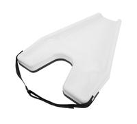 VILLCASE Bac à Shampoing Portable en Plastique Blanc Solide, Plateau de Lavage Ergonomique, pour Salon de Coiffure Assis et Rinçage Rapide