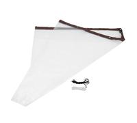 VILLCASE Bâche en Plastique pour Poulailler 3X3 M Résistante Froid, Corde de Fixation Noire et 50 Attaches Blanches, Couverture Isolante Extérieure pour Enclos à Volailles