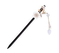VILLCASE Baguette à Cheveux Vintage Pompon Taille Moyenne Barrette Coiffe de Femme Accessoire Cheveux Élégant pour Chignon Style Rétro Chinois