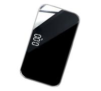 VILLCASE Balance Portable Numérique Rechargeable Miroir 25X14 CM Pèse-Personne Compact Arrêt Automatique Pieds Antidérapants pour Usage Domestique et Voyages