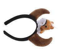 VILLCASE Bandeau Animal du Nouvel An 2026 Cheval Marron, Serrage-tête Cosplay Ferme Oreilles et Queue, Accessoire pour Cheveux Fête, Déguisement et Costume Thème Animaux, Confort Ajustable