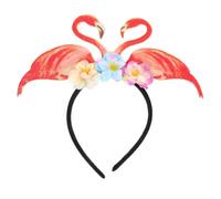 VILLCASE Bandeau Carnaval Flamant Rose, Coiffe Flamant, Plastique, Réutilisable, Agréable et Confortable, pour Femmes, Fêtes et Réunions Entre Amis et Famille