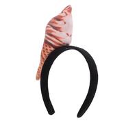 VILLCASE Bandeau de Cornet de Glace Confortable et Chic en Tissu pour Cheveux, Accessoire Unique pour Fêtes et Anniversaires, Finition et Style Original