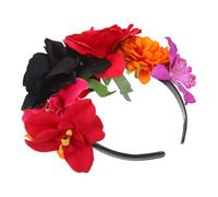 VILLCASE Bandeau de Fleurs en Tissu Polyester 3d pour Femmes, Accessoire Coiffure Réaliste et Léger, pour Fête et Festival, Ambiance Festive Assurée