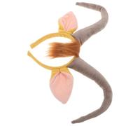 VILLCASE Bandeau en Peluche Animal Cornes de Taureau et Oreilles de Mouton, Léger et Charmant, pour Cosplay et Événements à Thème Halloween et Noël