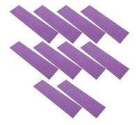 VILLCASE Bandes Magnétiques pour Écrire Phrases 10 Pièces Effaçables à Sec | Format Quadrillé Quatre Lignes Trois Espaces, Réutilisables, Plastique Pourpre, pour Tableau Blanc et Métal