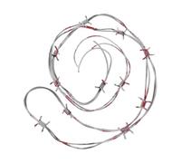 VILLCASE Barbelé Décoratif Halloween Plastique Réaliste Accessoire de Fête Effrayant pour Demeure Hantée Chaîne de Imitation Décoration de Scène Festive