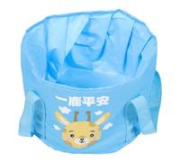 VILLCASE Bassine Pliable pour Bain de Pieds Portable, Taille Moyenne Bleue, Paquet à Eau Léger Multifonctionnel Coutures Renforcées, pour Camping, Voyage et Soins Personnels