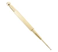 VILLCASE Bâton de Massage en Laiton à Double Embout Stylo d'Acupression Portable pour Massage Précis des Points d'Acupuncture Outil Relaxant Multifonction pour Tête Nuque et Épaules