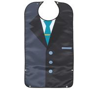 VILLCASE Bavoir Imperméable Lavable pour Adulte Grosse Taille Double Couche Protège-Vêtements pour Repas Adapté aux Personnes Âgées et Soins à Domicile