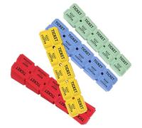 VILLCASE Billets de Tombola Léger et Facile à Distribuer en Papier Coloré 800 Numéros Consécutifs pour Ambiance pour Carnaval et Fête Scolaire