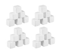 VILLCASE Bloc Minéral pour Aquarium Blanc 36 Pcs pour Tortues et Escargots, Cube de Broyage Riche en Micro-éléments, Soutien Santé et Énergie des Reptiles Aquatiques
