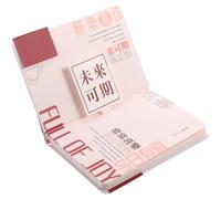 VILLCASE Bloc-notes Coloré, Bloc-notes pour L'emploi du Temps, Papier, Rouge, pour Planification et Organisation, pour Employés de Bureau et Voyageurs