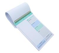 VILLCASE Bloc-notes de Planification A5 Double Spirale Détachable, Papier Épais Vert, Organiseur D'agenda Quotidien, Planificateur de Bureau Portable pour Listes de Tâches et Gestion