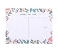 VILLCASE Bloc-Notes Hebdomadaire Détachable 18X23 CM Papier Épais Non Adhésif 1 Bloc Coloré pour Planification Bureau et Organisation Liste de Tâches Agenda Planning Semaine Pratique