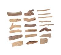 VILLCASE Blocs de Bois Flotté Naturel pour Sculpture et Artisanat, Finition Polie, Valeur Décorative Élevée, 20 Pièces en Bois Flotté de Rivière, Décor Maison et Bases de Vase