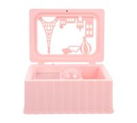 VILLCASE Boîte à Musique Lumineuse Rotative Ballerine Rose pour Bijoux