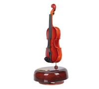VILLCASE Boîte à Musique Violon Rotative Forme Créative en ABS Présent de Diplôme Original et Mélodies Faciles à Utiliser pour Décoration de Bureau