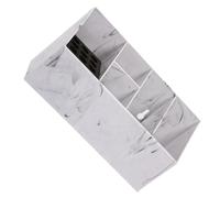 VILLCASE Boîte à Outils de Coiffure 407 Motif Marbre Clair Porte-Ciseaux de Coiffure Robuste Organisateur de Peignes Étui de Rangement Multifonction pour Salon et Usage Professionnel