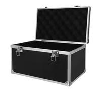 VILLCASE Boîte à Outils Multifonctionnelle en Alliage D'aluminium 29x16x15 Cm, Étui de Rangement Antichoc Noir Mousse Protectrice, Grosse Mallette Portable pour Pièces et Outils,