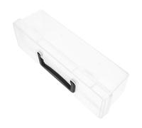 VILLCASE Boîte à Outils Portable en Plastique PP Transparente avec Poignée, Grosse Capacité, Séparateurs Intégrés, pour Accessoires et Bricolage à Domicile