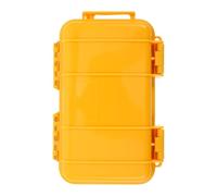 VILLCASE Boîte de Rangement Étanche Extérieure Jaune, Petit Coffret Électronique Antichoc, Étui Imperméable pour Téléphone Portable, Adapté au Camping Activités Plein Air