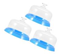 VILLCASE Boîte de Rangement Plastique Compacte et Portable 3pcs pour Pièces de Montre Couvercle Anti-poussière pour Ateliers de Réparation Horlogère