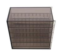 VILLCASE Boîte de Rangement pour Faux Cils en Acrylique Transparent 5 Compartiments Organisateur Multifonction pour Extensions de Cils, Accessoires de Maquillage, Usage Professionnel