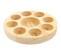 VILLCASE Boîte de Rangement pour Parfum en Bois Structure Multi-compartiments Stockage Sûr Organisation Pratique des Bouteilles D'huile Essentielle sur Bureau