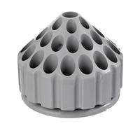 VILLCASE Boîte de Rangement Rotative 360° en Abs Gris pour Embouts de Meulage, Porte-forets Nid D’Abeille Compact, Organiseur Pratique pour Outils de Bricolage et Forets, Plateau Stable