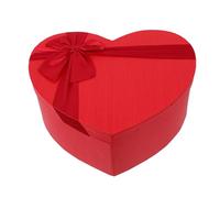 VILLCASE Boîte d'Emballage de Cœur Moyenne Rouge Boîte Présent Saint-Valentin pour Chocolats et Fleurs Papier Robuste Coffret Présent Polyvalent pour Occasions Spéciales Chocolat Saint