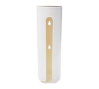 VILLCASE Boîte Murale Rangement Coton Démaquillant Plastique et Bois Organisateur Cosmétique pour Salle de Bain Design Simple et Blanc