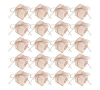 VILLCASE Boîtes à Dragées en Kraft Vintage Motif Arbre de Vie, 40 Pièces, Boîtes Rondes en Papier Kraft Recy coratives pour Mariage, Baptême et Fêtes, Corde en Jute Naturelle