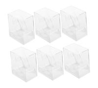 VILLCASE Boîtiers Montre Acrylique Lot de 6 Étuis Transparents Légers pour Coffrets, Vitrines, Anniversaires, Port Quotidien, Présentation