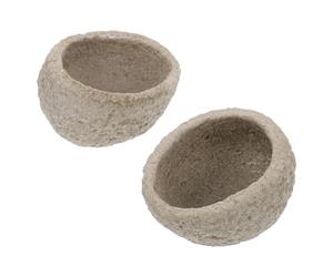 VILLCASE Bol 2pcs Modérée pour Stable Alimentaire Hauteur en Gamelle Résine Imitation Pierre Reptiles Tortues Terrestres et Lézards en Animalerie