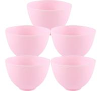VILLCASE Bols en Silicone Facile à Nettoyer, pour Salon de Beauté 5 Lot de 5 Pièces pour Préparation de Masques Faits Maison pour Masque Facial