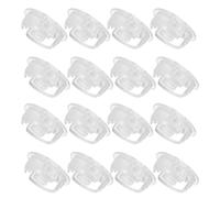 VILLCASE Bouchons de Bouton pour Stores Horizontaux, 20 Pièces en Plastique Stable, Design Minimaliste, Protection Anti-poussière, Adaptés aux Rails Inférieurs de Volets Roulants