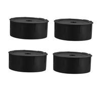 VILLCASE Bouchons de Tube en Plastique Noir pour Arbre à Chat, 4 Pièces, Installation Facile, Accessoires de Remplacement pour Poteau de Griffoir DIY