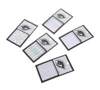 VILLCASE Boucles D'oreilles Autocollantes en Acrylique 5 Feuilles Strass pour Front et Contour des Yeux Lors de Festivals