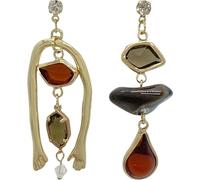 VILLCASE Boucles d'Oreilles Pendantes d'Art Abstrait, Non Symétriques, Alliage, Légères, à Porter Facilement, pour Femmes, Cadeau Anniversaire