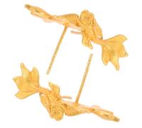 VILLCASE Boucles d'Oreilles Pendantes Poisson Koï en Métal Plaqué Or Aiguille Argentée Légères et Élégantes Ensemble 1 Paire Bijoux Animaux pour Femmes pour Soirée et Usage Quotidien