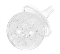 VILLCASE Boule de Cristal Décorative Argentée Légère et Solide pour Fontaine de Table Intérieure, Artisanat Sphérique D'intérieur Design Délicat et Finition Soignée