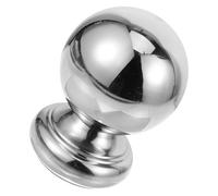 VILLCASE Boule de main courante en acier inoxydable argent, boule creuse monobloc avec siège, diamètre de tube 51 MM, pour rampes d'escalier et garde-corps