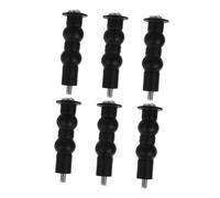 VILLCASE Boulons de Fixation pour Siège de Toilette Double Expansion 6 Pcs en Plastique Étanche Kit de Vis pour Abattant Wc Montage Facile Accessoires Salle de Bain