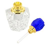 VILLCASE Bouteille de Parfum Capacité 0,17 Oz Portable et Réutilisable Mini en Cristal Artificiel Bleu de Rose pour Salle de Bain ou Mariage