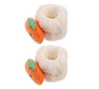 VILLCASE Bracelet de Lavage Visage en Peluche Douce Absorbante Lot 1 Paire Taille Unique Couleur Tomate Bande Anti-Humidité pour Poignet Spa et Routine Soin Visage Quotidienne