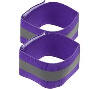 VILLCASE Bracelet Réfléchissant Pourpre en Bande Élastique, Confortable et Facile à Plier, Amateurs D'activités Extérieures Sécurité Nocturne
